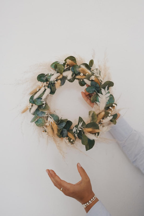 Handmade Dried Flower Hoop Into the Woods