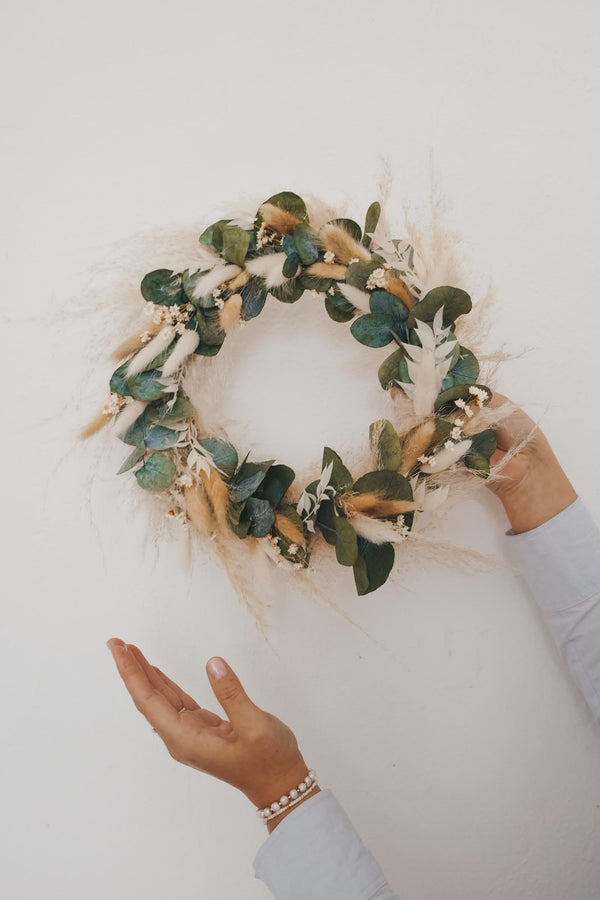 Handmade Dried Flower Hoop Into the Woods