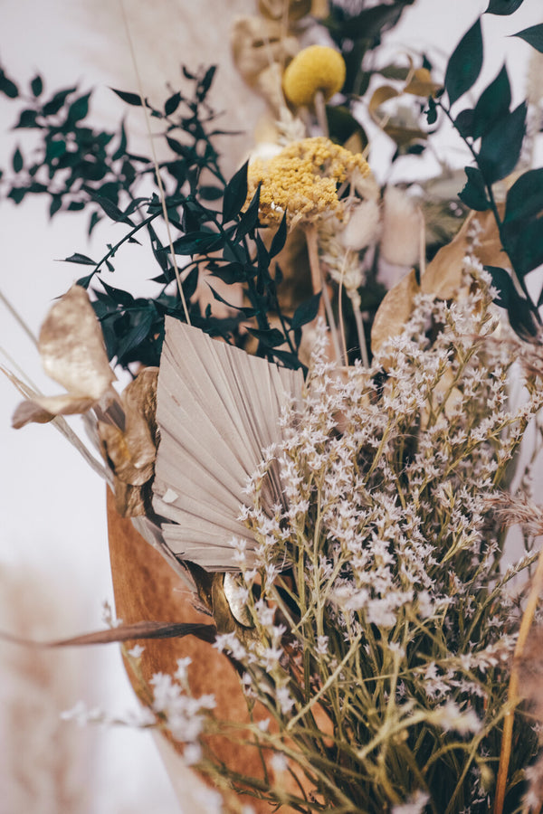 Mustard Large Dried Flower Bouquet