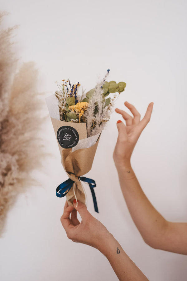 Blueberry Small Dried Flower Bouquet