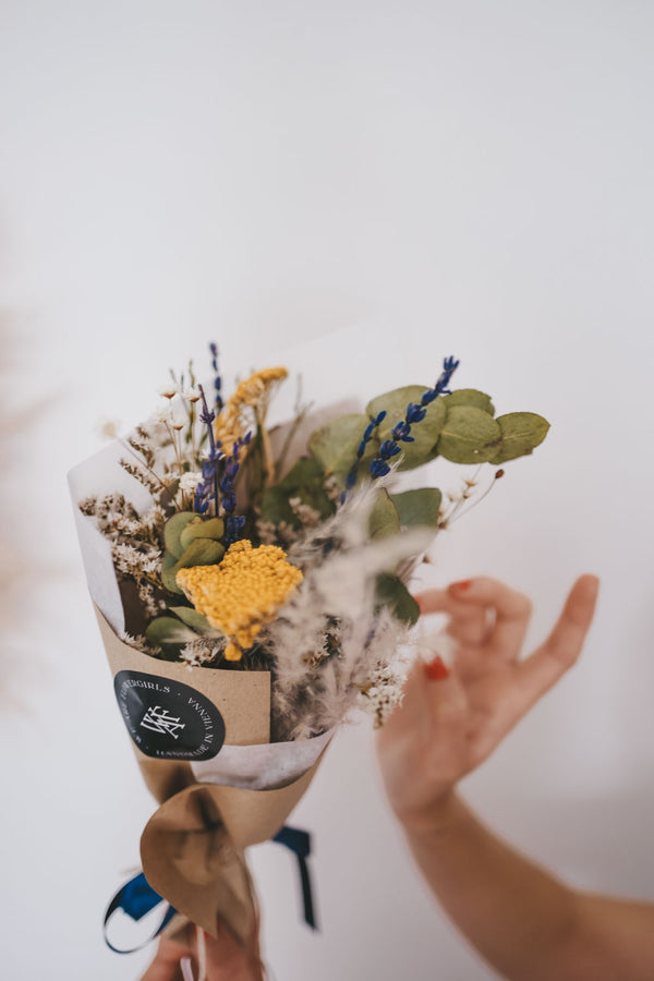 Blueberry Small Dried Flower Bouquet