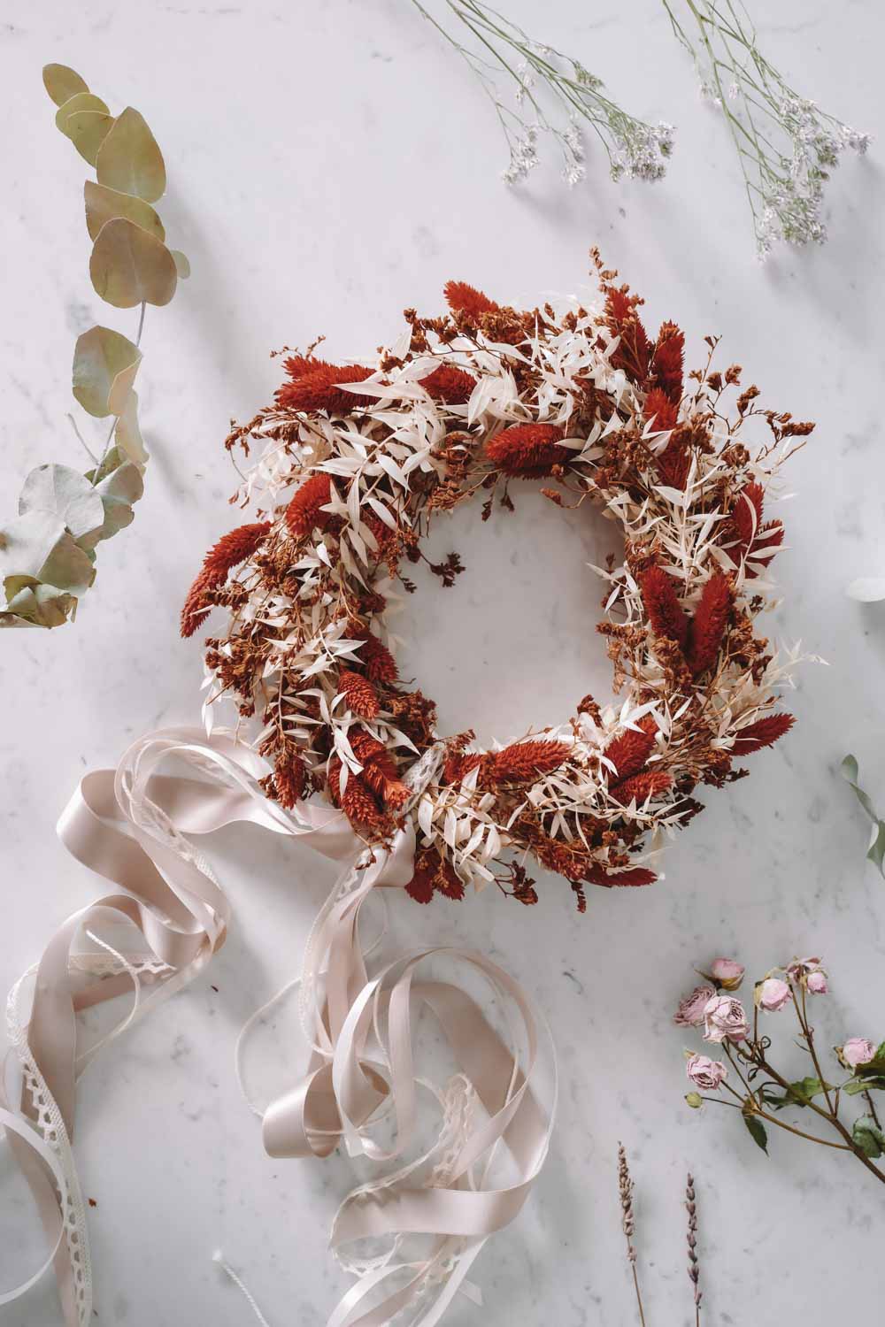Dried Flower Wreath Diana - 30cm – We Are Flowergirls