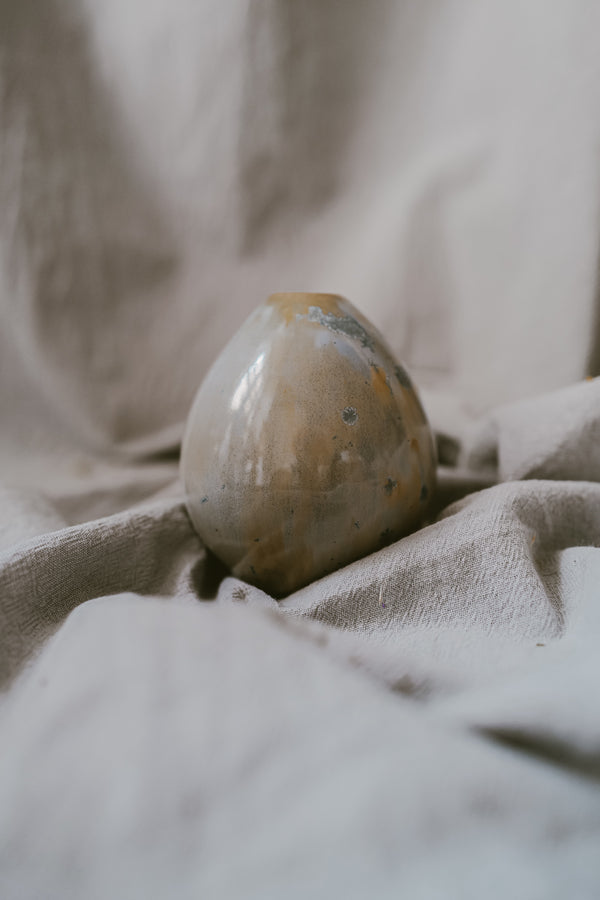 White Egg Vase