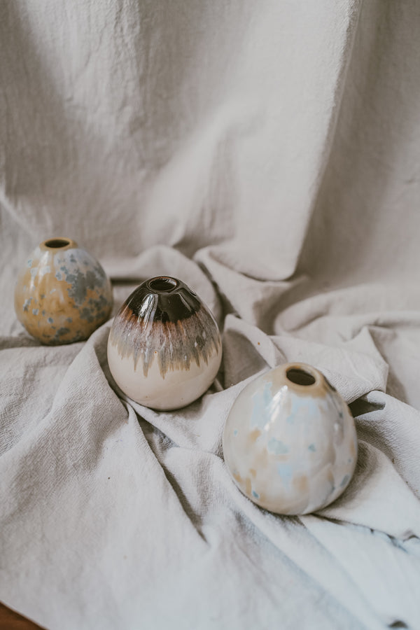 White Egg Vase