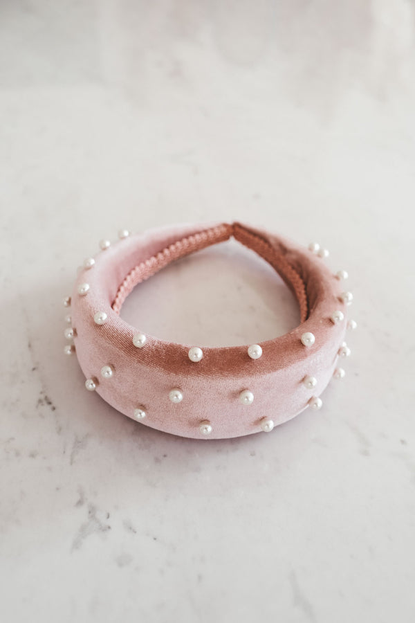 Headband Blush Velvet