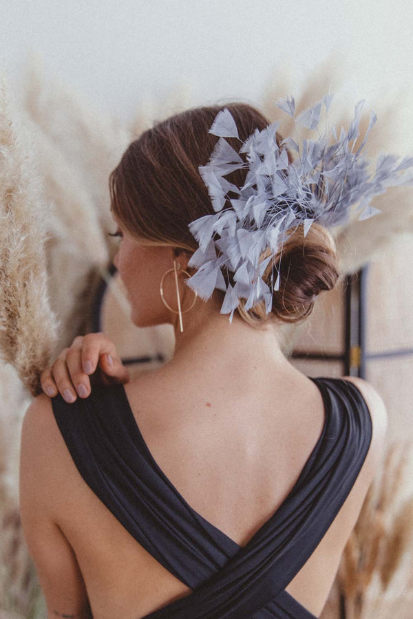 Feather Comb Silver