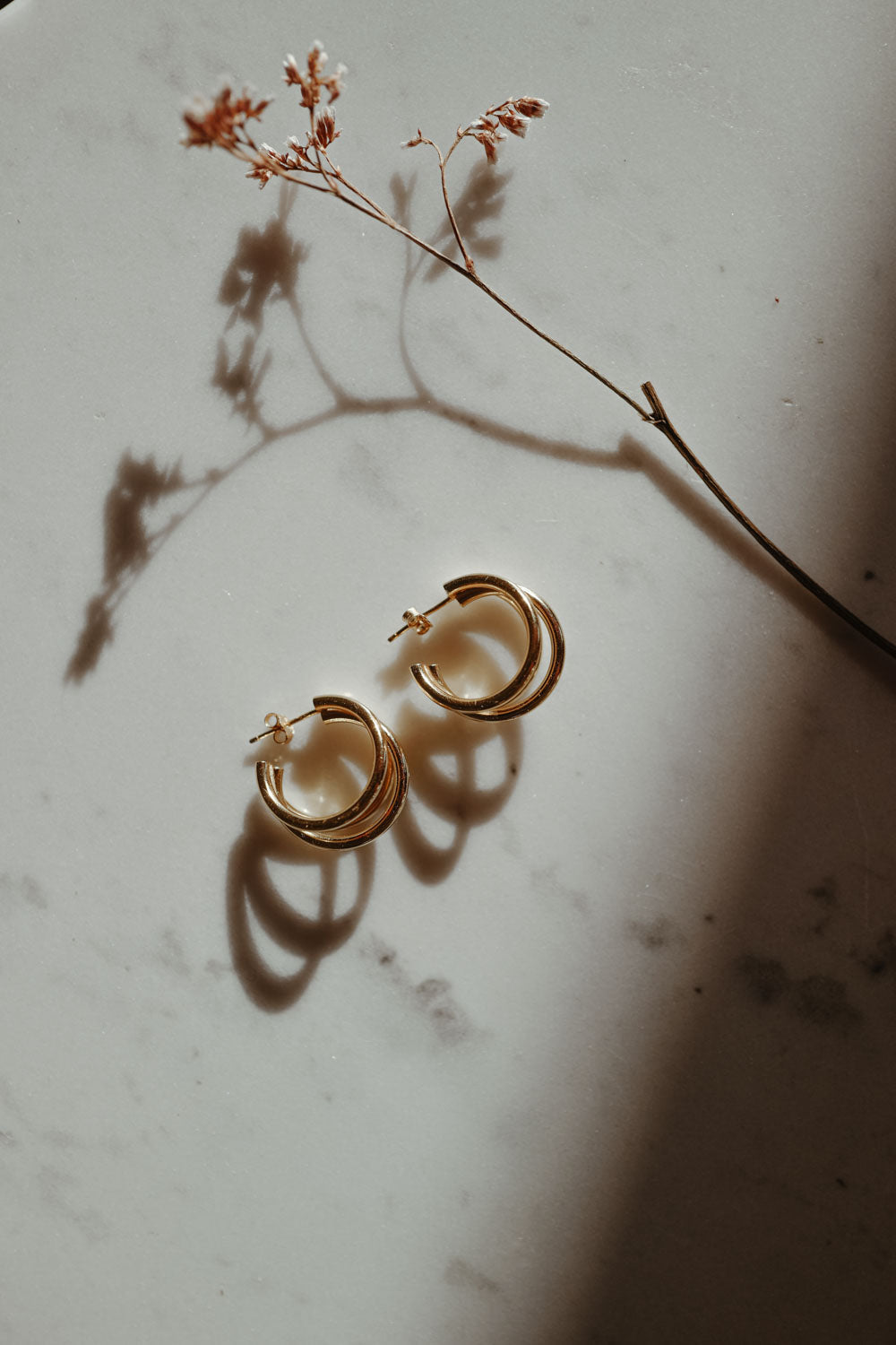 Clarine 18k Gold Earrings