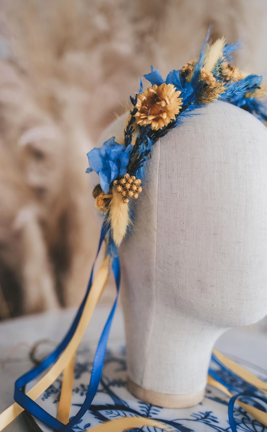 Handmade Dried Flowercrown for Ukraine