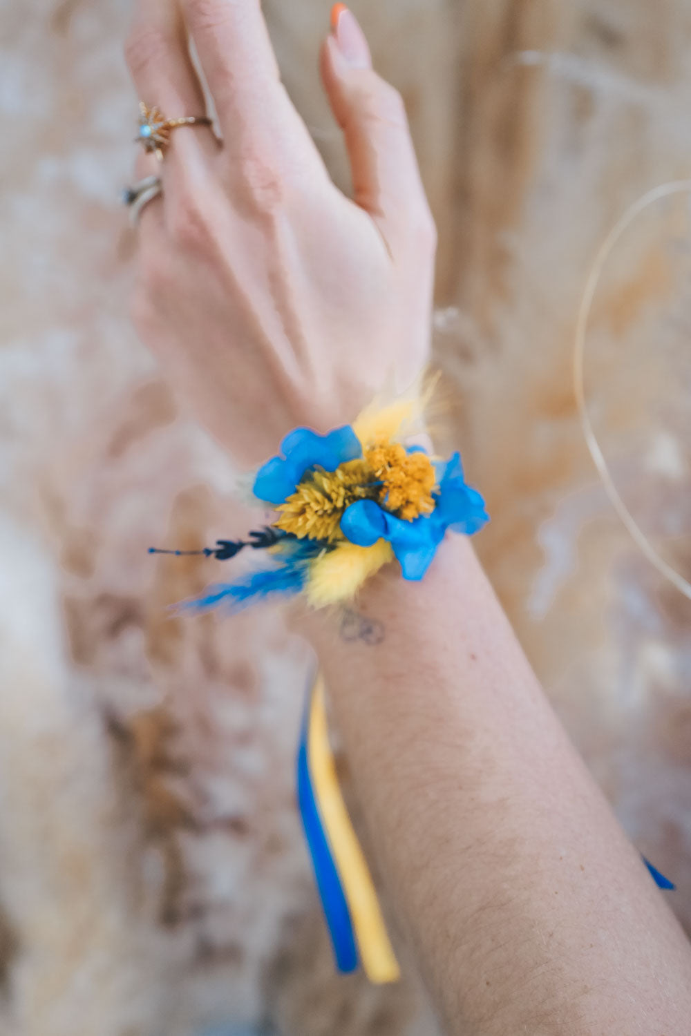 Handmade Dried Flowerband for Ukraine
