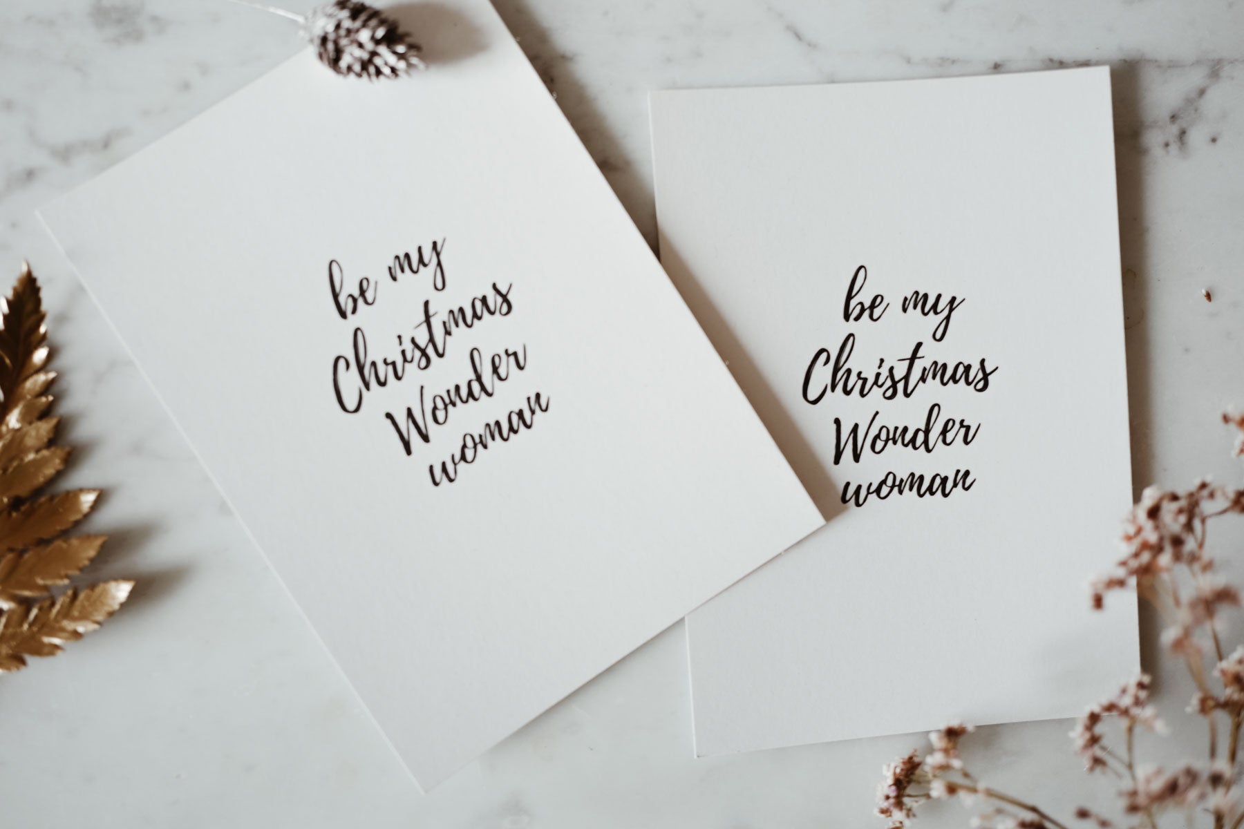 Set of 2 - Christmas Postcards