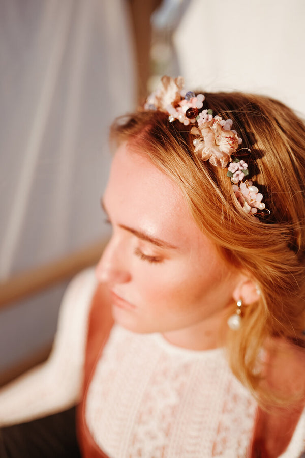 Miss Peach Handmade Headpiece Tracht