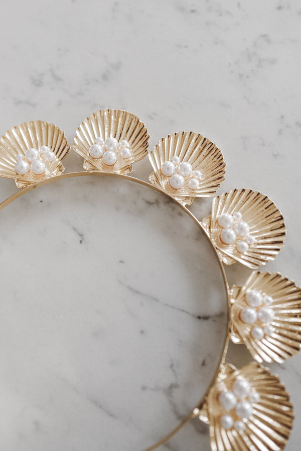 Shell Tiara Headpiece
