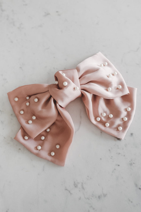 Antique Rosé Hair Bow