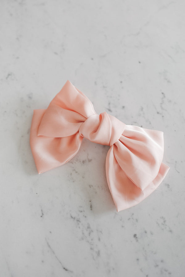 Peach Hair Bow