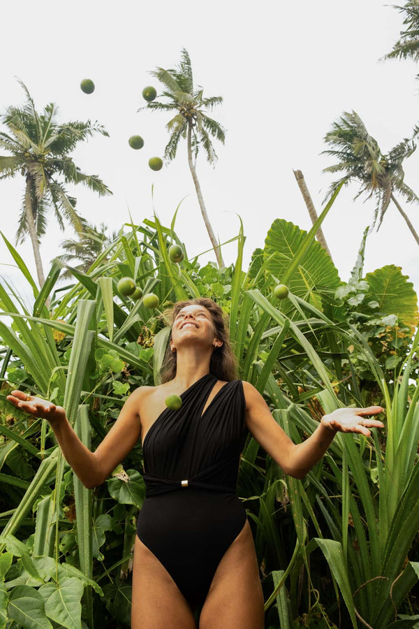 Sustainable & Convertible Swimsuit BLACK SEA