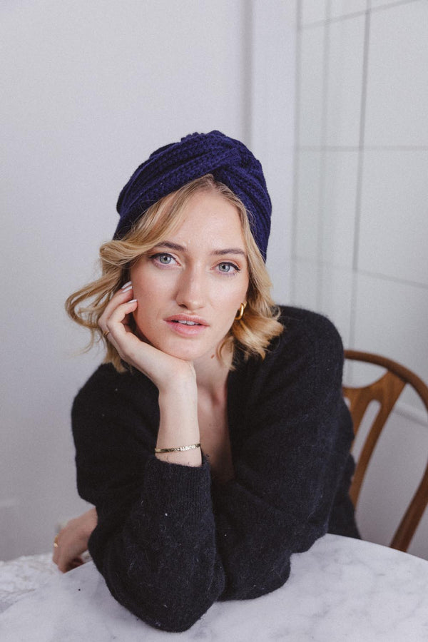 Turban Beanie Marine