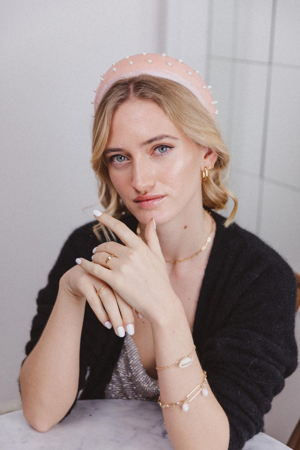 Headband Blush Velvet