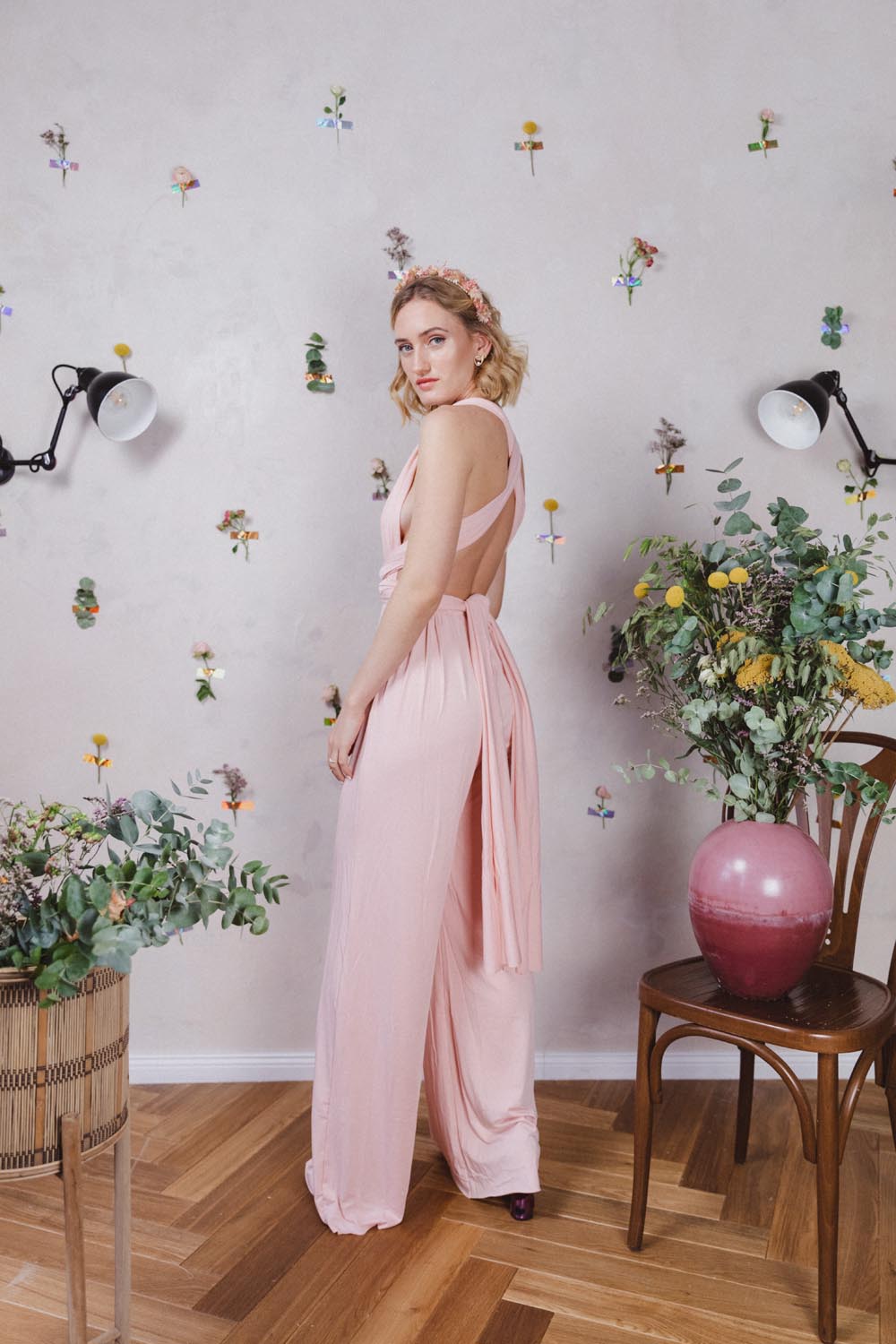 Kids Girls Rompers Summer One Shoulder Ruffle Trim Sleeveless High Waist  Flare Pants Jumpsuits for Wedding Prom Party - AliExpress