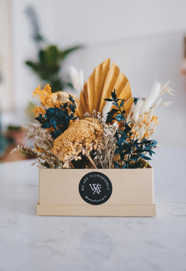 Autumn Mustard Dried Flower Box