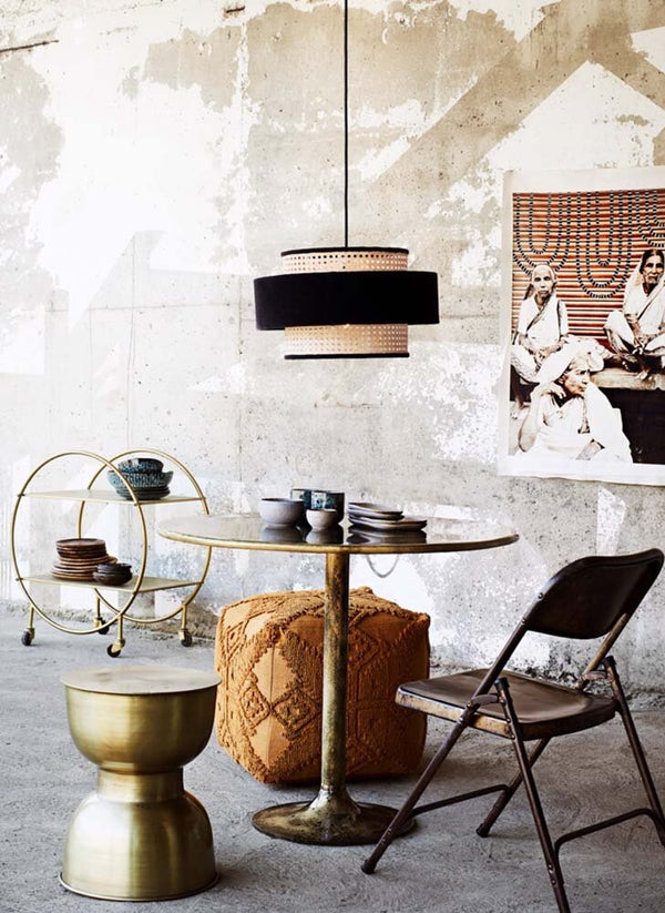 White Bungalow Rattan Lamp